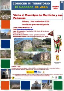 CONOCER MI TERRITORIO EL CONDADO DE JAÉN: VISITA AL MUNICIPIO DE MONTIZÓN Y SUS PEDANÍAS.