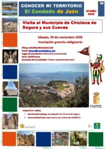 CONOCER MI TERRITORIO EL CONDADO DE JAÉN: VISITA AL MUNICIPIO DE CHICLANA DE SEGURA Y SUS CUEVAS.